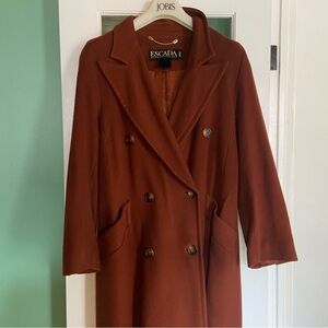 Vintage Escada long wool coat